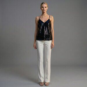 Sequin Black Cami Top Zarina Collection